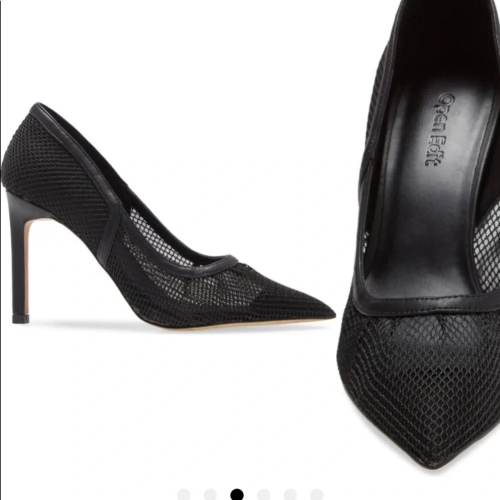 The Open Edit Mesh Pump is a perfect combo of sophistication& sass. Brown Sz8.5 - Picture 2 of 6